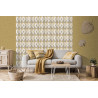 Papier peint Losange jaune et gris - ODYSSEE - Ugepa - L961-02