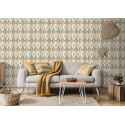 Papier peint Losange jaune et gris - ODYSSEE - Ugepa - L961-02