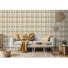 Papier peint Losange jaune et gris - ODYSSEE - Ugepa - L961-02