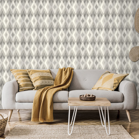 Papier peint Losange gris - ODYSSEE - Ugepa - L961-99D