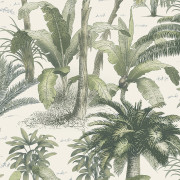 Papier peint Animaux de la Jungle vert - ODYSSEE - Ugepa - L971-04D