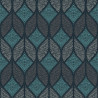 Papier peint Ethnique bleu canard et noir - ODYSSEE - Ugepa - L972-01