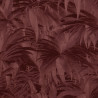 Papier peint Feuilles métallisées rouge - ODYSSEE - Ugepa - A410-10