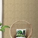 Papier peint Hexagone jaune - ODYSSEE - Ugepa - L606-02