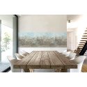 Papier peint Frise Forêt Brumeuse beige et bleu - ODYSSEE  - Ugepa - L924-01