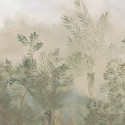 Papier peint Frise Forêt Brumeuse vert et gris - ODYSSEE - Ugepa - L924-04