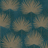 Papier peint Palmes bleu et beige - ODYSSEE - Ugepa - L933-01