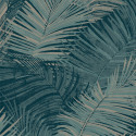 Papier peint Feuilles bleu et or - ODYSSEE - Ugepa - L934-01