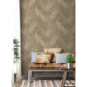 Papier peint Feuilles beige et or - ODYSSEE - Ugepa - L934-07