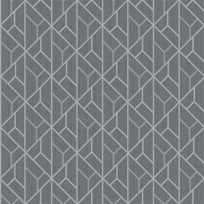 Papier peint Nervures gris argent - GALACTIK - Ugepa - L940-09