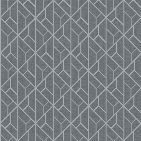 Papier peint Nervures gris argent - GALACTIK - Ugepa - L940-09