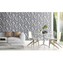 Papier peint Modèle 3D argent - GALACTIK - Ugepa - L970-09