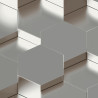 Papier peint Modèle 3D argent - GALACTIK - Ugepa - L970-09