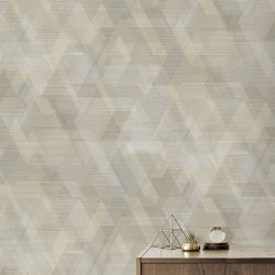 Papier peint Khamsin beige - GALACTIK - Ugepa - L935-07