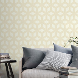 Papier peint Hexagone blanc - GALACTIK - Ugepa - L842-07