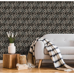 Papier peint Ethnique noir - GALACTIK - Ugepa - L927-19