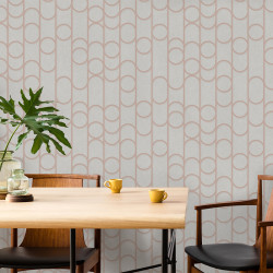 Papier peint Elliptique gris pâle - GALACTIK - Ugepa - M240-08