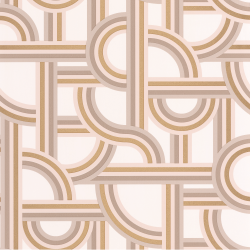 Papier peint Impass beige et doré - LABYRINTH - Caselio - LBY102121020