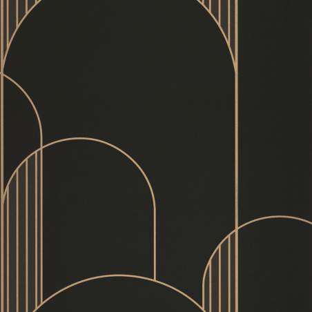 Papier peint High Walls noir et doré - LABYRINTH - Caselio - LBY102119022