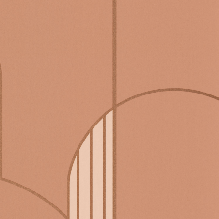 Papier peint High Walls terracotta et cuivre - LABYRINTH - Caselio - LBY102114044