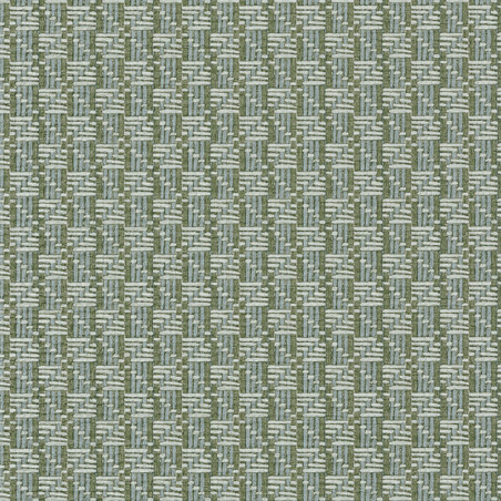 Papier peint Trenza vert de gris - MANILLE - Casamance - 74670354