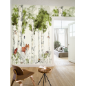 Panoramique Sylvania blanc et vert mousse - PANORAMAS - Casamance - 74941324