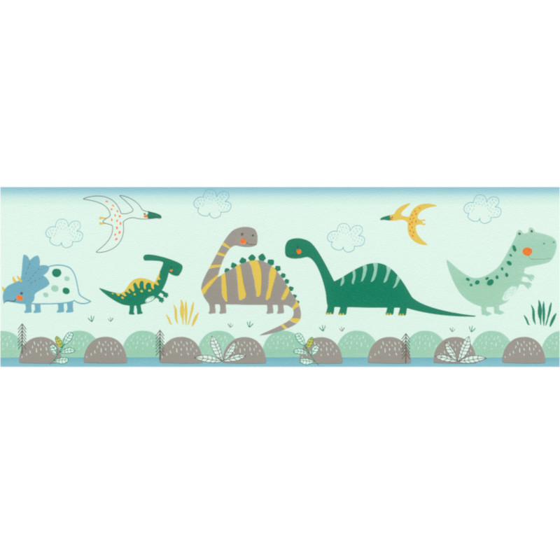 Frise enfant Jurassic vert - BAMBINO - Rasch - BBN248852