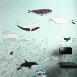 Panoramique Sous l'Océan bleu ciel - BAMBINO - Rasch - Studio Class BBN842500