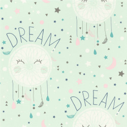 Papier peint Dream vert d'eau - BAMBINO - Rasch - BBN248760
