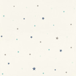 Papier peint Etoiles blanc - BAMBINO - Rasch - BBN245264