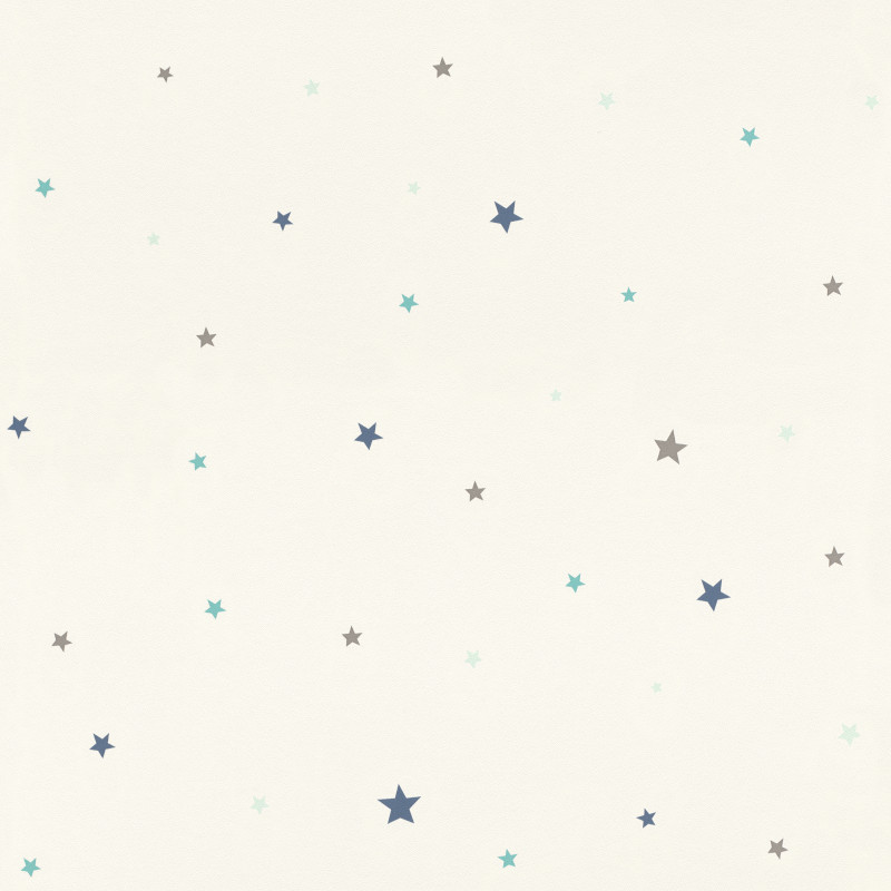 Papier peint Etoiles blanc - BAMBINO - Rasch - BBN245264