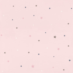 Papier peint Etoiles rose - BAMBINO - Rasch - BBN245233