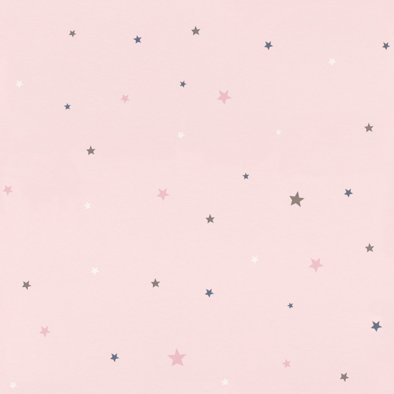 Papier peint Etoiles rose - BAMBINO - Rasch - BBN245233