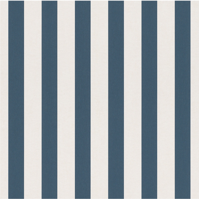 Papier peint Rayures bleu marine - BAMBINO - Rasch - BBN246049