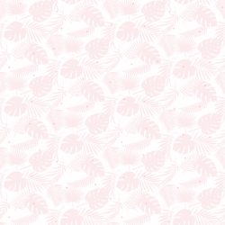Papier peint Palme rose pâle pailleté - BABY LAND - Lutèce - ND21130