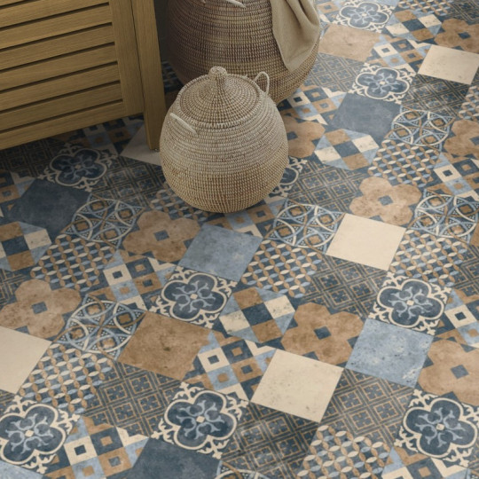 Revêtement PVC - Largeur 3m - ZARAGOZA indigo Iconik Confort Tex - Tarkett
