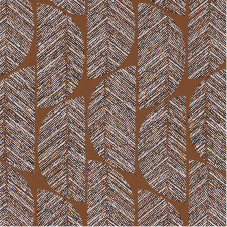 Papier peint Abelia terracotta - ORPHEE - Casamance - 74721224