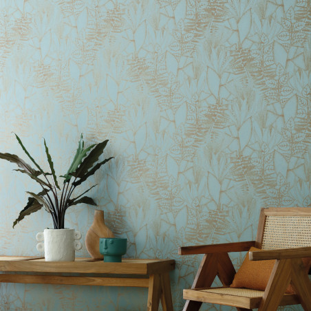 Papier peint Altaica celadon - ORPHEE - Casamance - 74710712
