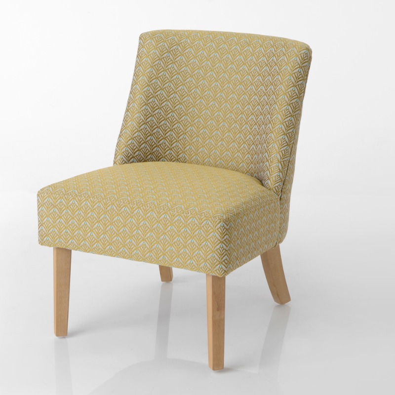 Fauteuil Daba jaune - 70x50x60cm - Amadeus - 144131