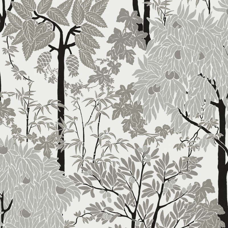 Papier peint Amazone Grey - OLIVIA - Zoom by Masureel - OLI202