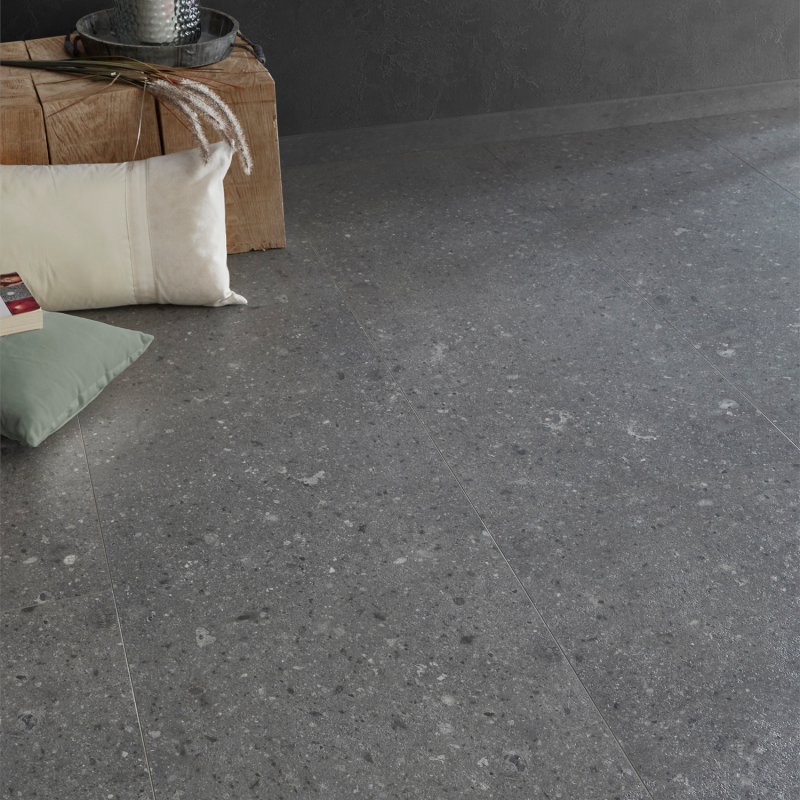 Dalle céramique clipsable "Eifel 50CERA1095B" gris foncé - Ceratouch - CORETEC
