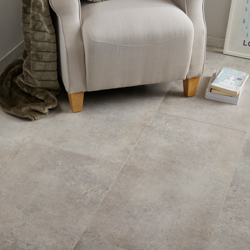 Dalle céramique clipsable "Etna 50CERA0893B" beige clair - Ceratouch - CORETEC