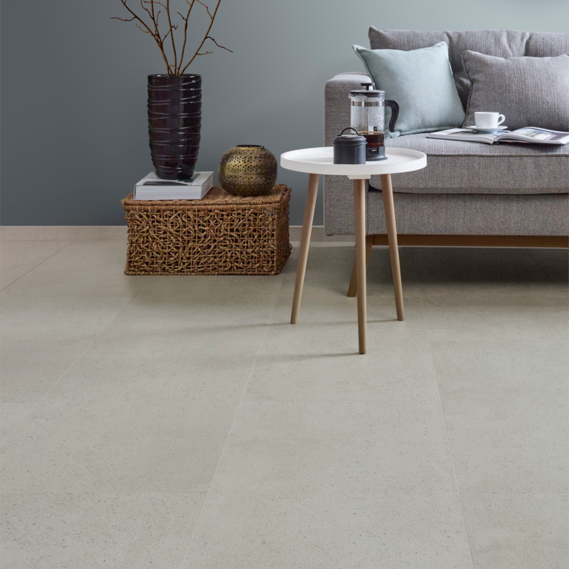 Dalle céramique clipsable "Rhon 50CERA0571B" beige clair - Ceratouch - CORETEC