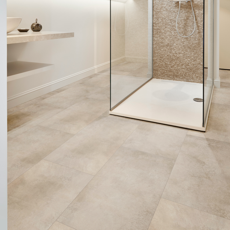 Dalle céramique clipsable "Pico 50CERA0372B" beige clair - Ceratouch - CORETEC