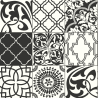 Papier peint adhésif Carreaux Graphiques noir et blanc - LES ADHESIFS - Lutèce - NW30300
