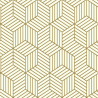 Papier peint adhésif Hexagone blanc et or - LES ADHESIFS - Lutèce - RMK10704