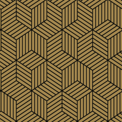 Papier peint adhésif Hexagone noir et or - LES ADHESIFS - Lutèce - RMK10707
