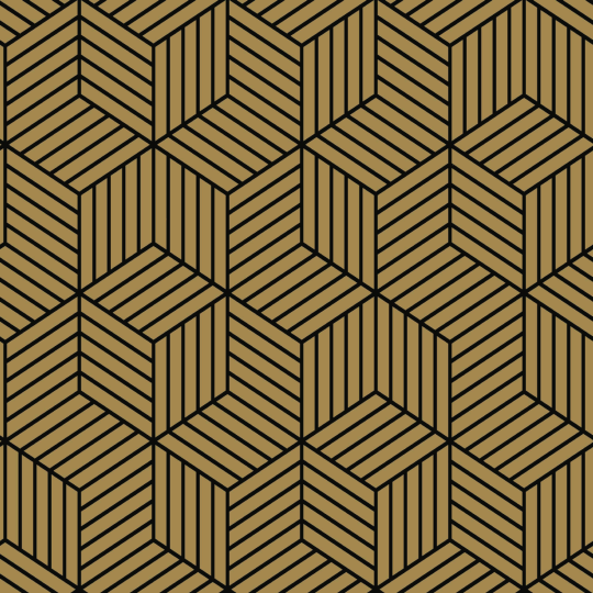 Papier peint adhésif Hexagone noir et or - LES ADHESIFS - Lutèce - RMK10707