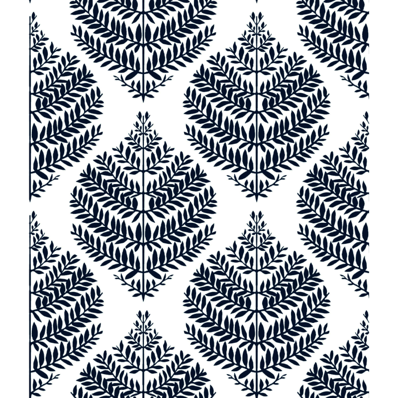 Papier peint adhésif Hygge Fern bleu - LES ADHESIFS - Lutèce - RMK11510