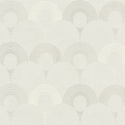 Papier peint Graphique Eventail blanc et beige  - POP STYLE - AS Création - AS374801